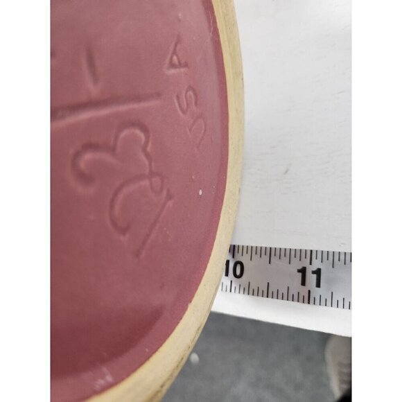 Vintage Robinson Ransbottom  USA Pottery Raspberry Red Speckled Victorian Vase - Picture 11 of 12